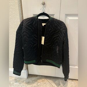 Elan Women's Black Quilted Bomber Jacket